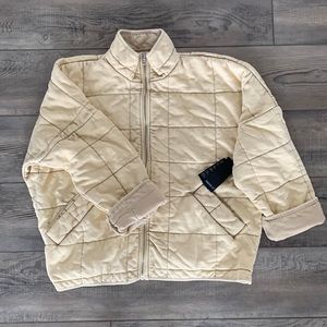 Forever 21 Quilted Zip Up Jacket